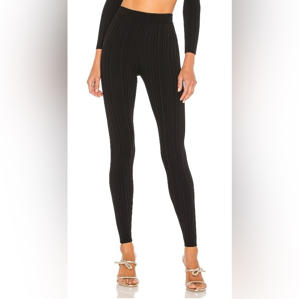 NWOT‎ Michael Costello X REVOLVE Knit Ribbed Leggings, Size XXS